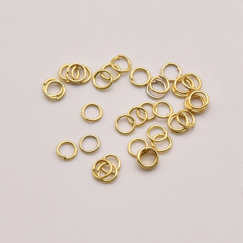 

500Pcs/Lot 3mm*0.4mm Open Ring Steel Ring Split Rings Connectors For Diy Jewelry Making For Necklace Bracelet Accessories JA0319