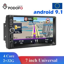 Podofo Multimedia Player Android 2 Din Radio Car DVD GPS For Nissan Almera Toyota Volkswagen Mazda Kia VW Peugeot LADA Hyundai