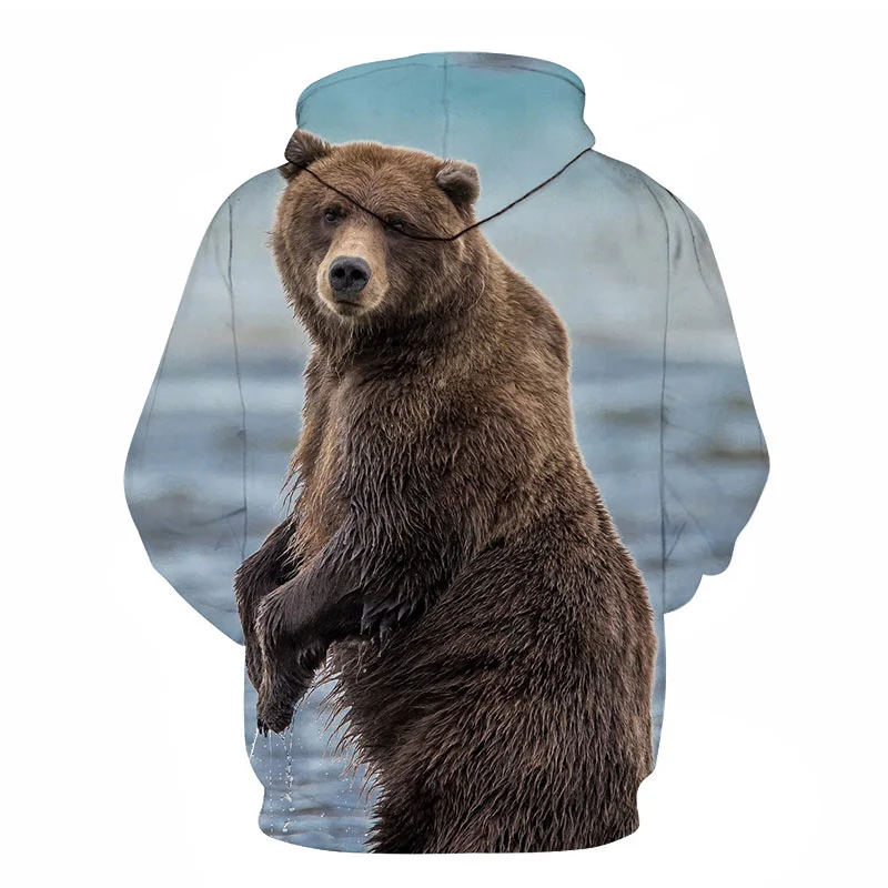Толстовка с капюшоном и 3D-принтом панды для мужчин женщин новинка модная уличная