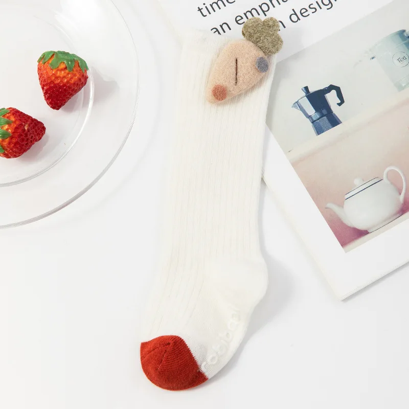 

3 Pairs Baby Socks Newborn Cotton Sock Boys Girls Newborn Non-slip Soft Toddler Socks Cute Floor Infant Socks Child/kids 1 2 3 4