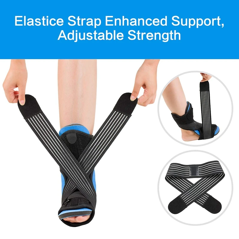 Plantar Fasciitis Night Splint Foot Orthotic Supports Kits Adjustable Orthosis Stabilizer with Braces for Relieve | Спорт и