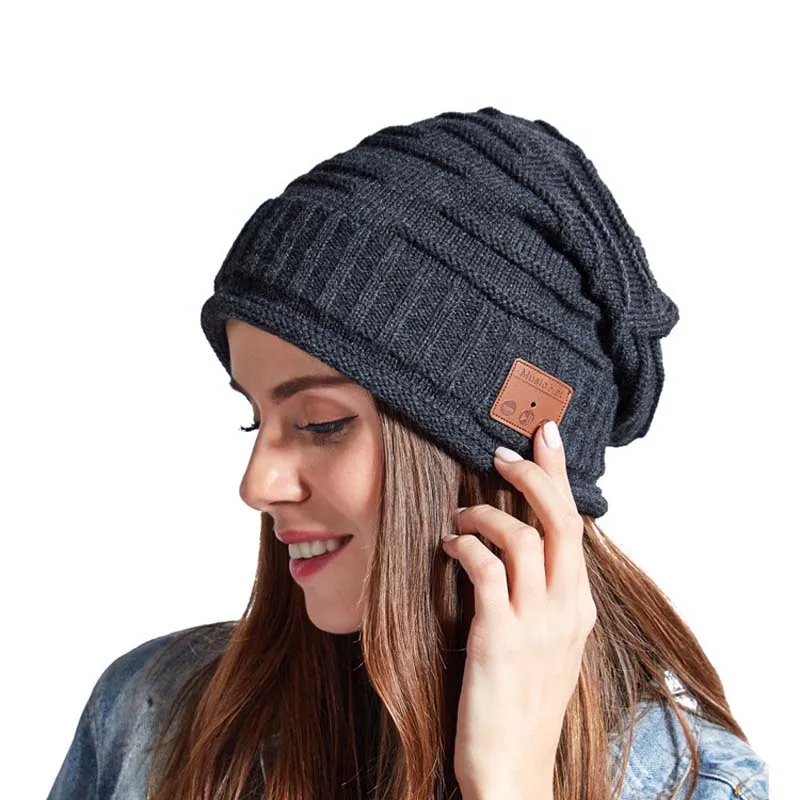 Bluetooth шапка женские мужские шапки бини с наушниками для спорта на открытом