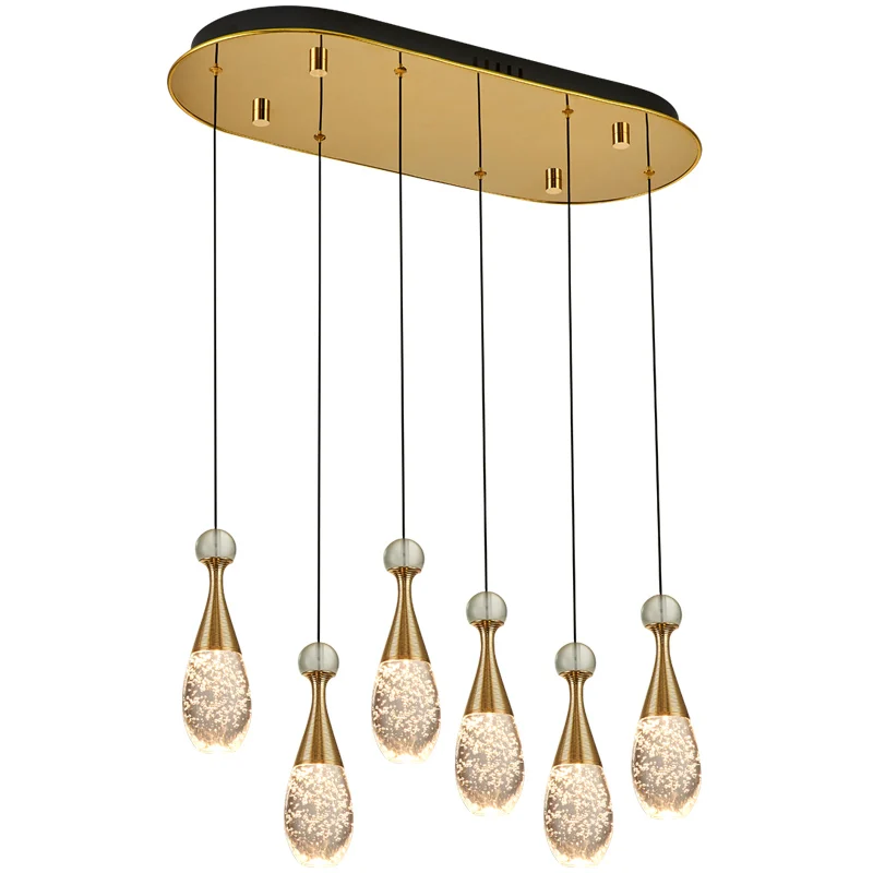 

Bedroom decor Crystal Chandelier LED jellyfish Light lustres de cristal for dining Room Stair led strip suspension lamp fixture