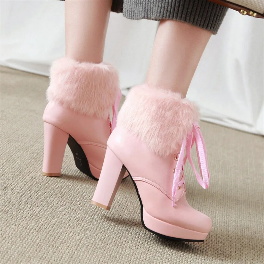 SAGACE очаровательные сексуальные сапоги на платформе высоком каблуке зимние