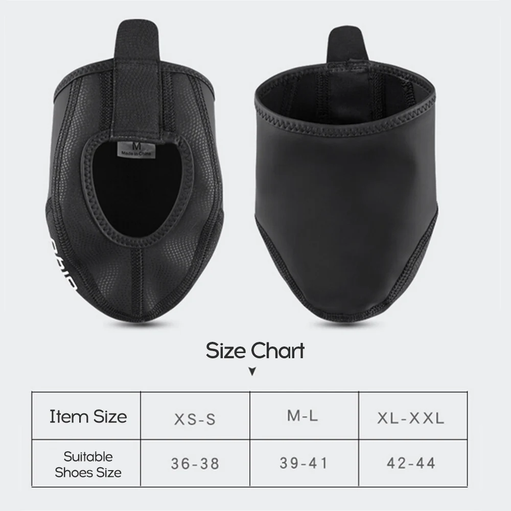 Чехол GIYO для велосипедной обуви с открытым носком ветрозащитный износостойкий