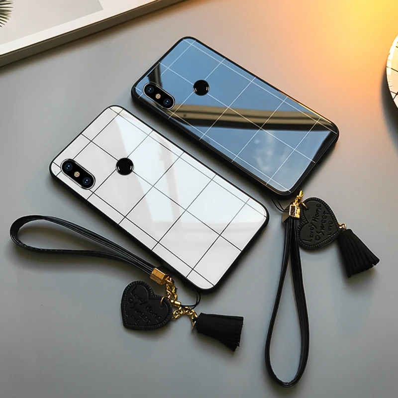 Чехол для VIVO Y11 Y12 Y15 Y17 U10 Y50 Y51 Y71 S6 чехол с бесплатным ремешком Блестящий жесткий