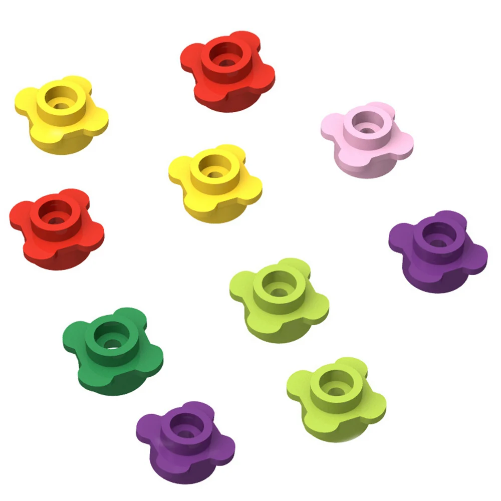 

1000pcs Flowers Plate Round 1x1 with Flower Edge 4 Knobs Petals moc bricks Building Block Particles for Children Kids Toys