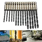 13 шт. набор сверл высокоскоростной Stee Деревообрабатывающие инструменты для резки сверления полировки ручных инструментов многофункциональный шестигранный