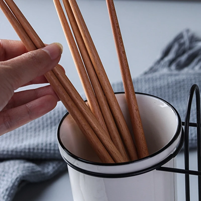 Креативная посуда керамическая трубка для хранения вилка ложка палочки