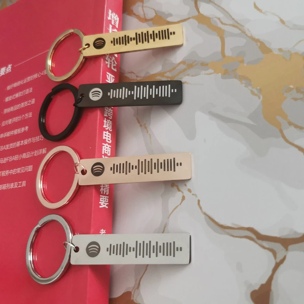 Брелок музыкальный с кодом для мужчин и женщин персонализированный брелок из