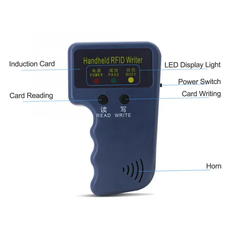 Ручной RFID Дубликатор EM4100 125 кГц записывающее устройство программатор