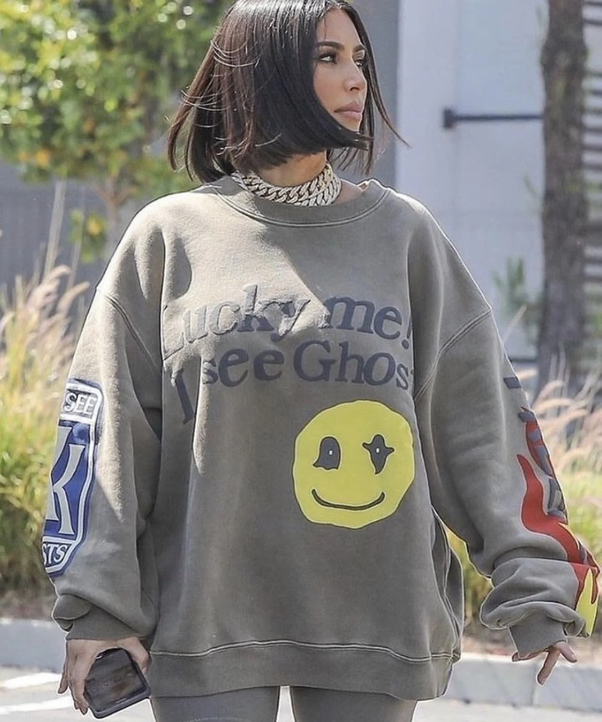 

Kanye Sweatshirt Kids See Ghost Fleece Pullover Sweatshits Men Women Casual Winter Dress