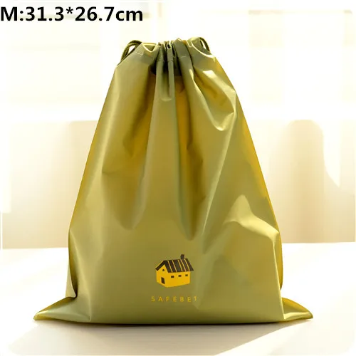 Green M ETya, женская косметичка, ПВХ, для путешествий, для девушек, на шнурке, для туалетных принадлежностей, косметичка, органайзер, набор кистей, полотенец, сумка для хранения, сумка - Цвет: Green M