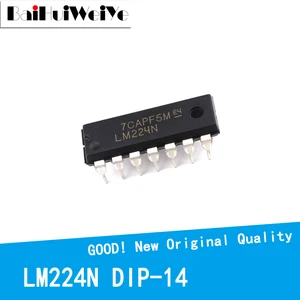 10PCS/LOT LM224N LM224 224N DIP-14 4518 New Original IC Good Quality Chipset In Stock DIP14 Operational Amplifier