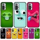Чехол для Xiaomi Redmi Note 10 Pro, чехол для Xiaomi Redmi Note 9 Pro, 8, 9S, 10S, 9t, 9C, 9A, Poco X3 Pro, Nfc, M3, F3, GT, Mi 11 Lite, с забавным лицом