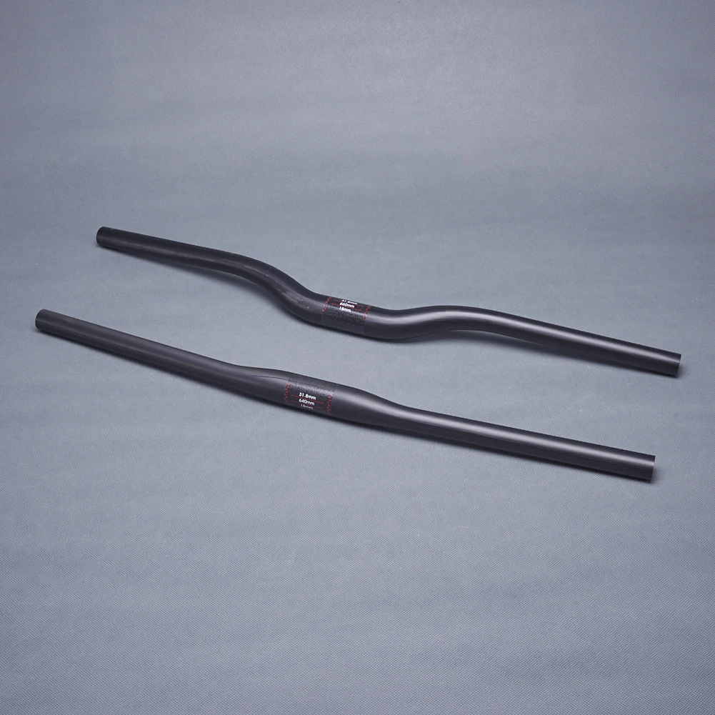 Матовый UD углеродное волокно горный велосипед горизонтальный/одна форма Руль