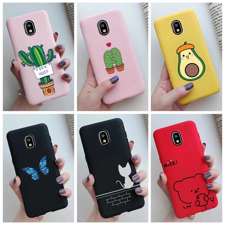 Яркий мультяшный силиконовый чехол для телефона Samsung Galaxy J3 J5 J7 2017, чехол J330 J530 J730, чехол из ТПУ для Samsung J3 J5 J7 2017, чехол