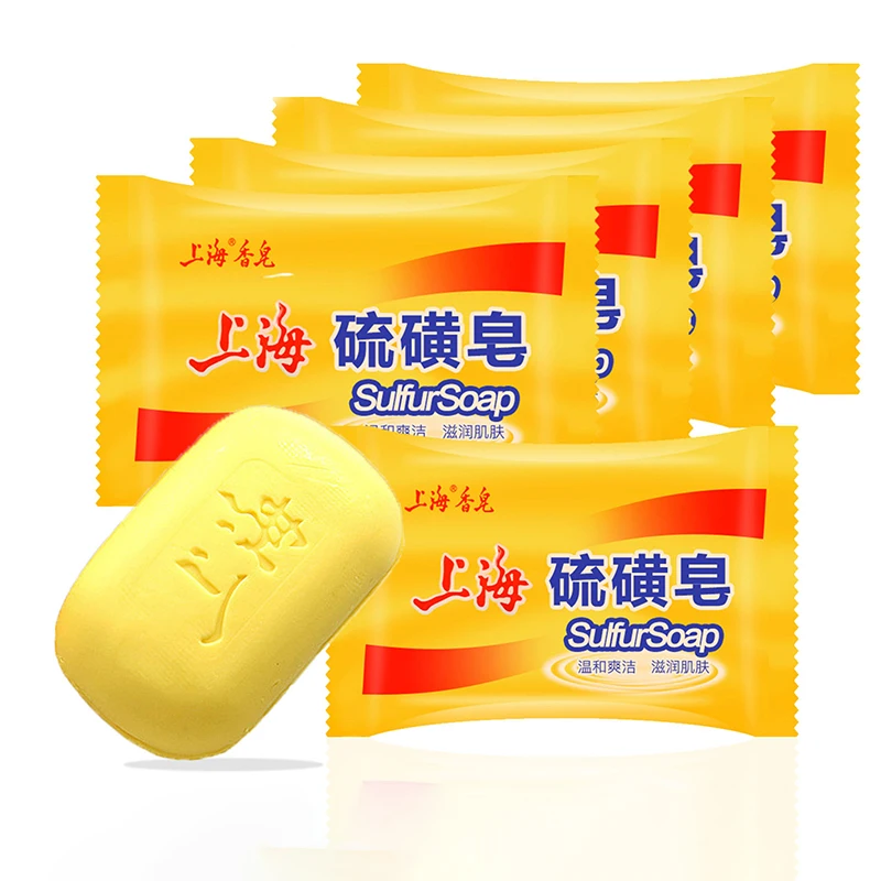 

Shanghai Sulfur Soap Acne Treatment Blackhead Remover Soap Whitening Cleanser Oil-control Chinese Traditional Skin Care 85g