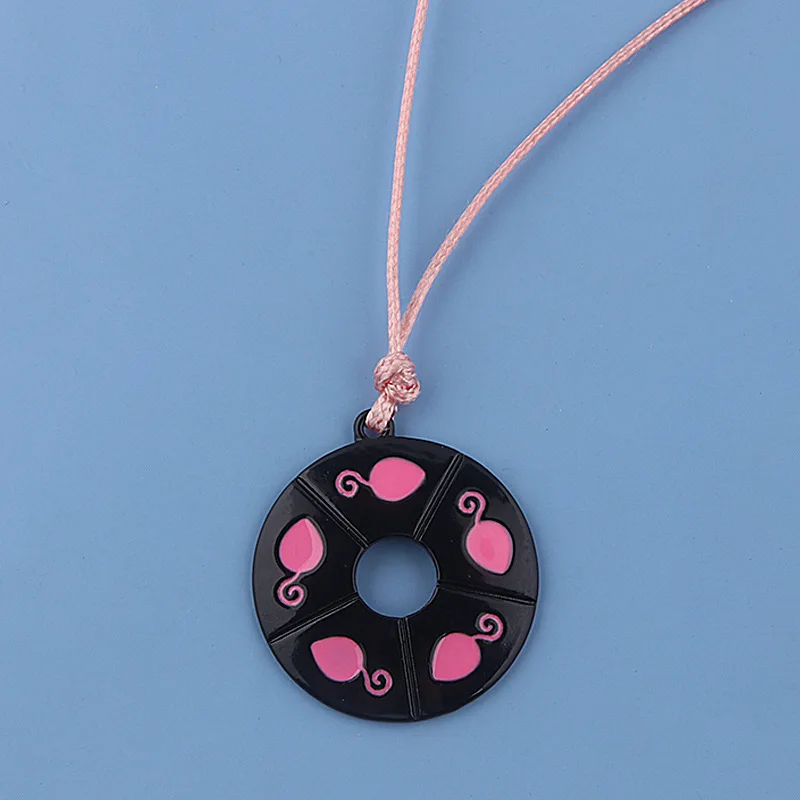 Trendy Cute Pink Ladybug Black Circle Pendant Necklace Rope Emo Grunge Jewelry For Women Girls Gifts Collares | Украшения и