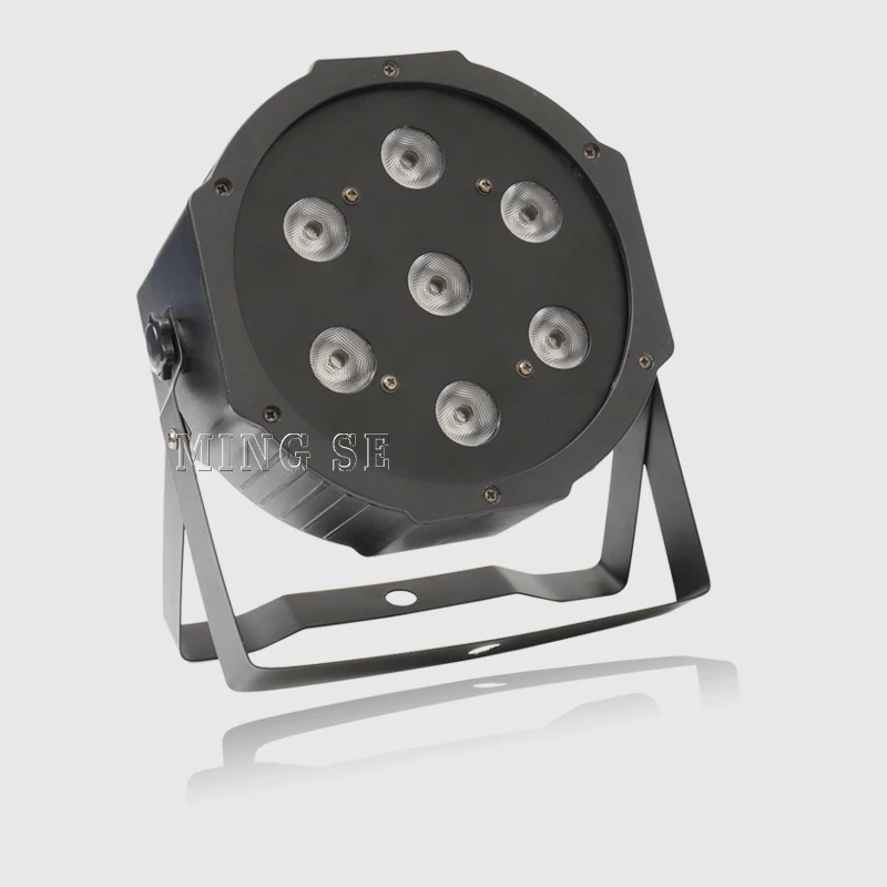 Светодиодные лампы Par RGBW 4 в 1 плоские прожекторы par 7x10 Вт dmx512 оборудование для
