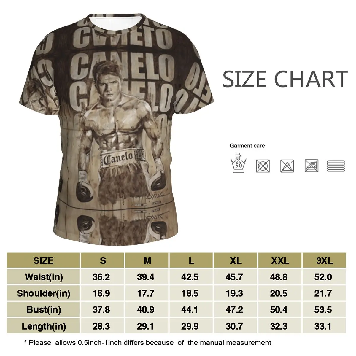 

Promo Baseball Saul Canelos Alvarez Classic T-shirt Novelty Men's T Shirt Print Geeky R257 Tops Tees European Size