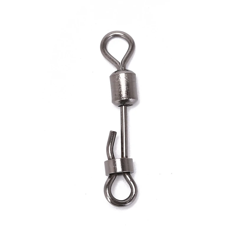 

10PCS/lot Rolling swivel with hanging snap fishing tackle fishhooks fishing connector fishing swivels with snap New Sale