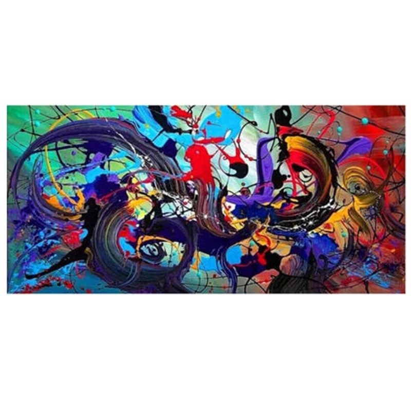 

large size full Emeroidery DIY diamond painting cross stitch diamond mosaic Modern Colorful Abstract full display rhinestone