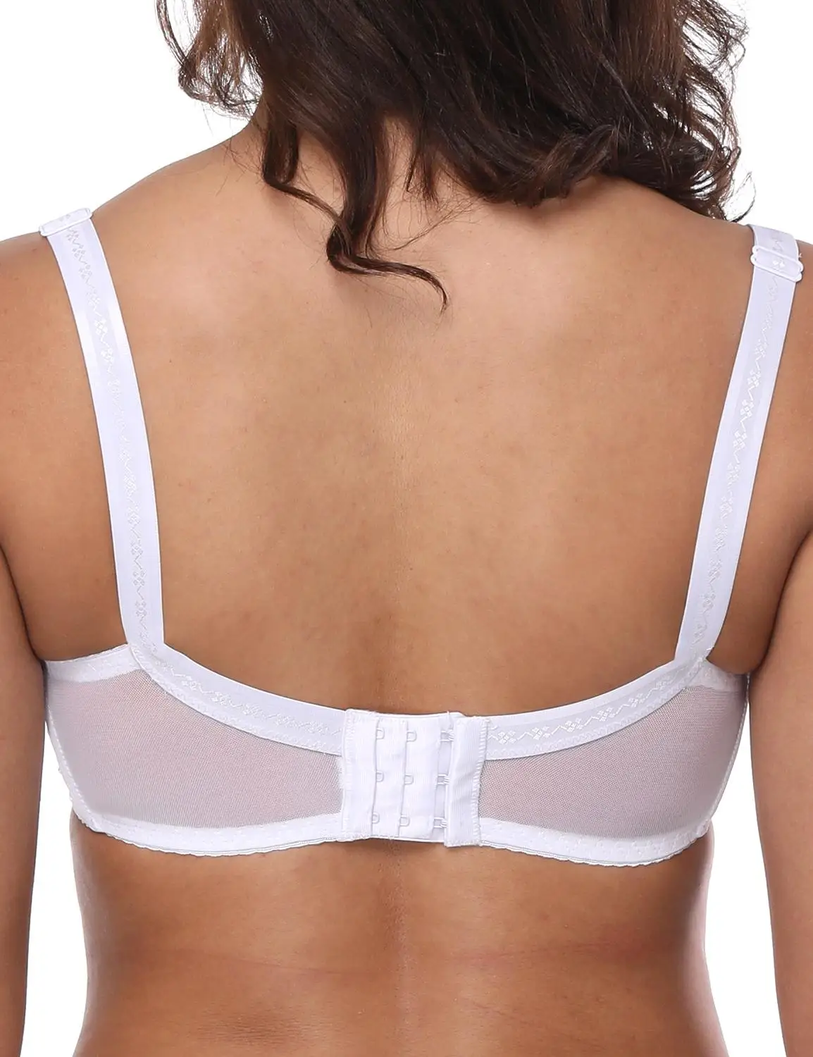 Vgplay White Women Bra Sexy Lace Hollow Transparent Thin Cup Underwear Embroidery Floral Bras For | Женская одежда