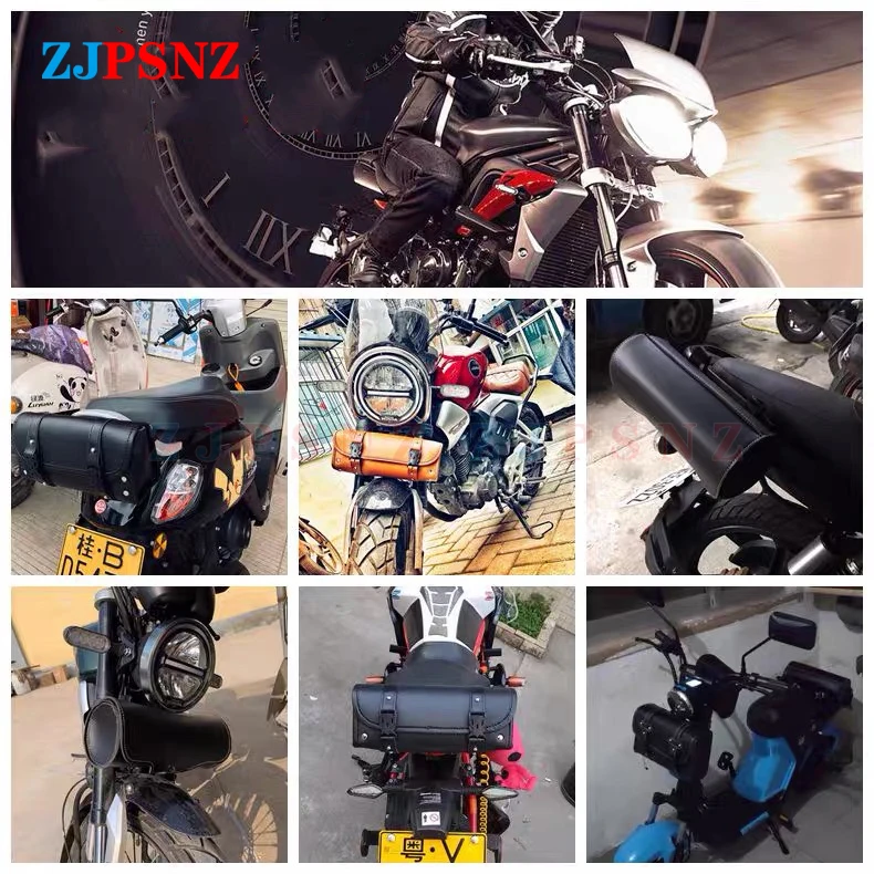 

Hanging Saddle Bag Practical Leather Saddlebags Saddle Tool Bags Luggage Sided Tail Wear Resistant Large Capacity High Quality