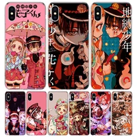toilet bound hanako kun anime phone case for iphone 13 12 11 pro max 6 x 8 6s 7 plus xs xr mini 5s se 7p 6p pattern cover coque