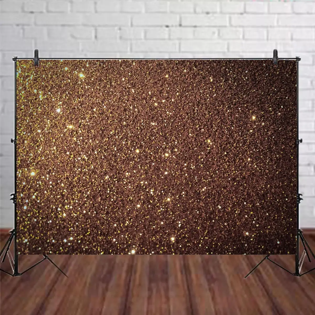 

Glitter Dark Golden Light Bokeh Portrait Photo Background Women Couples Celebrate Prom Party Sisters Photography Backdrop