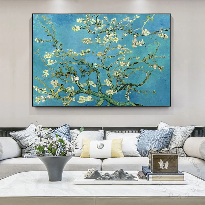 Картина на стену с изображением миндаля цветов | Дом и сад