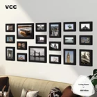 Настенные рамки для картин из натурального дерева, 18 шт., классическая деревянная рама для украшения дома