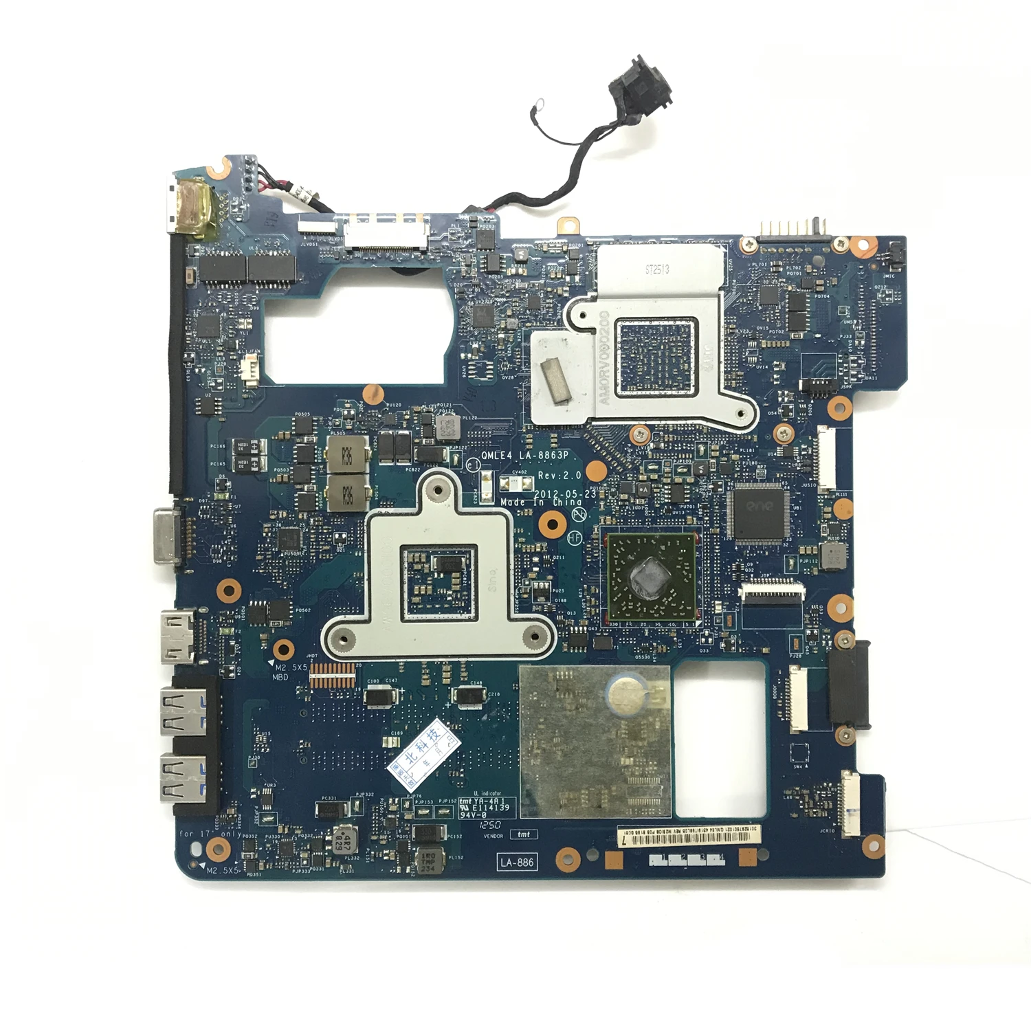 BA59-03568A для SAMSUNG NP355 355V5C NP355V5C материнская плата ноутбука QMLE4 BA59-03402A с HD7600M HD7670M GPU 100%