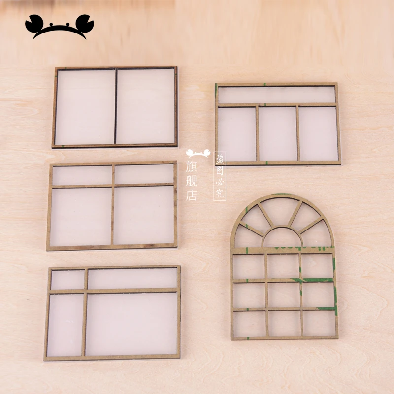 Новая миниатюрная сетка из акрилового материала 3 шт. масштаб 1:25 модель окон для