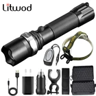 Светодиодная вспышка XM-L2 U3, тактическая вспышка для атаки, алюминиевая перезаряжаемая USB-вспышка с зумом, велосипедный фонарь с аккумулятором 18650 или AAA