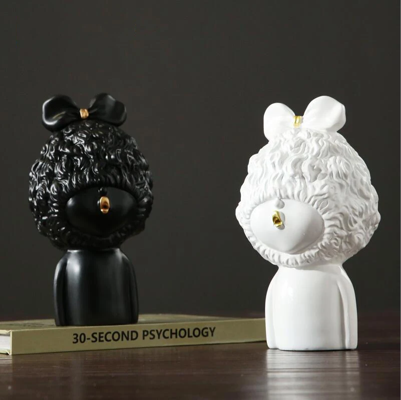 

European Kissing Butterfly Angel Cute Girl Resin Statues Wedding Gifts Home Desktop Figurines Decoration Baby Sculpture Crafts