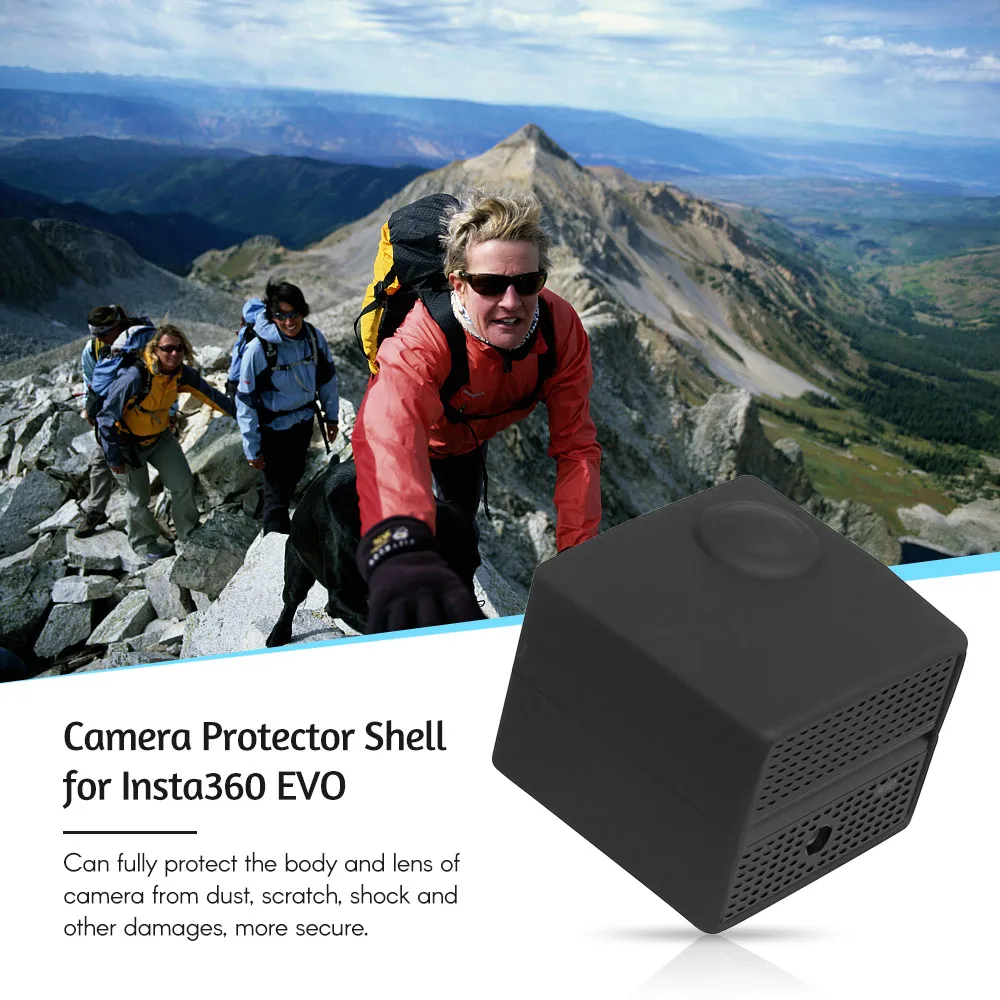 Мягкий силиконовый защитный чехол держатель для путешествий Insta360 EVO VR складные