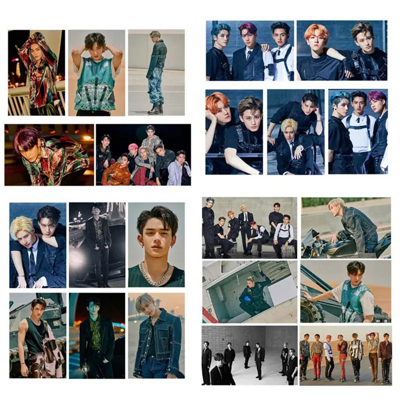 22 шт./компл. K POP SuperM липкий ломо карты новая модная обувь с украшением в виде