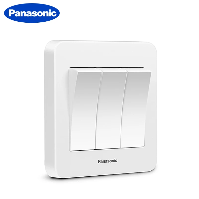 Panasonic 1/2/3/4 Gang 2 Way кнопочный переключатель Панель настенный прерыватель белой