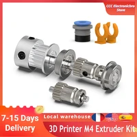 3d printer m4 extruder kit 2gt 20t tooth pulley 188 2gt belt loop 5x50mm shaft bearing f625 2rs dual gear motion for voron