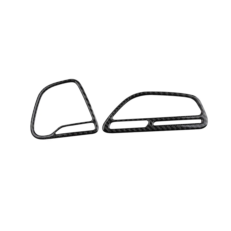 

For Dodge Challenge 2015-2021 Accessories Carbon Fiber Interior Instrument Left and Right Air Outlet Decoration Stickers 5D
