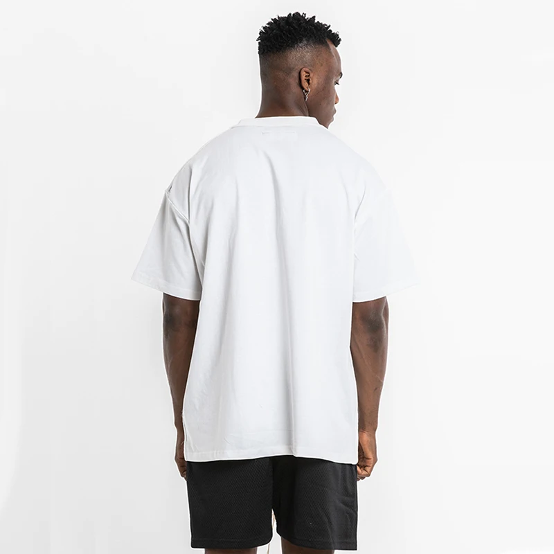 Футболка мужская оверсайз без рисунка хлопковая Простая рубашка уличная одежда