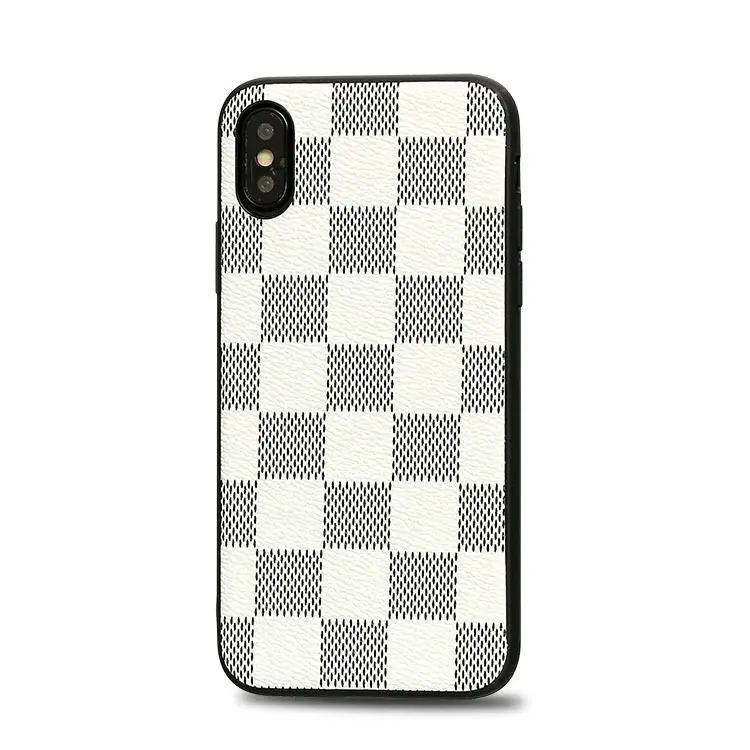 ANJIRUI Чехол для мобильного телефона для iPhone XR X XS 11MAX 11pro кожаный узор решетка для iPhone XR 8plus анти-падение оболочка Крышка - Цвет: 2