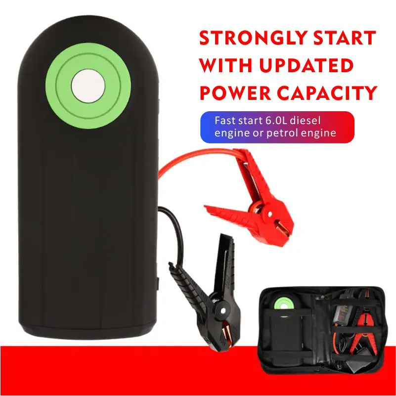Мини Портативный Автомобильный аварийный стартер питания черный портативный