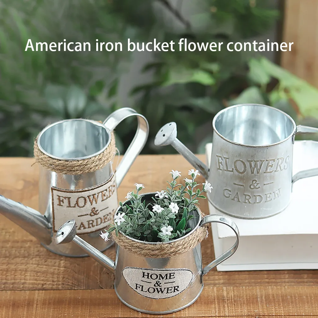 Горшок для цветов в скандинавском стиле горшок растений с железной рамой ретро