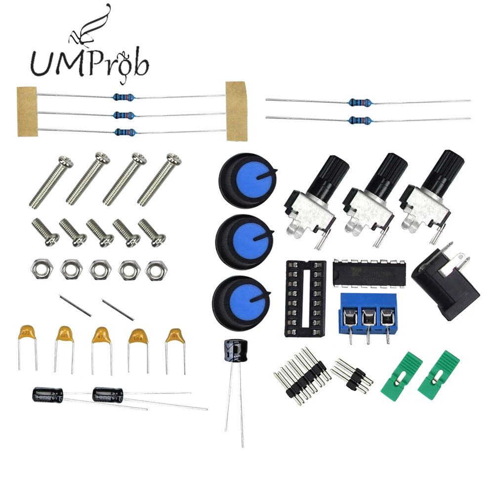 XR2206 Высокоточный генератор сигналов DIY Kit синус/треугольник/квадратный выход 1 Гц-1 МГц Регулируемая амплитуда частоты
