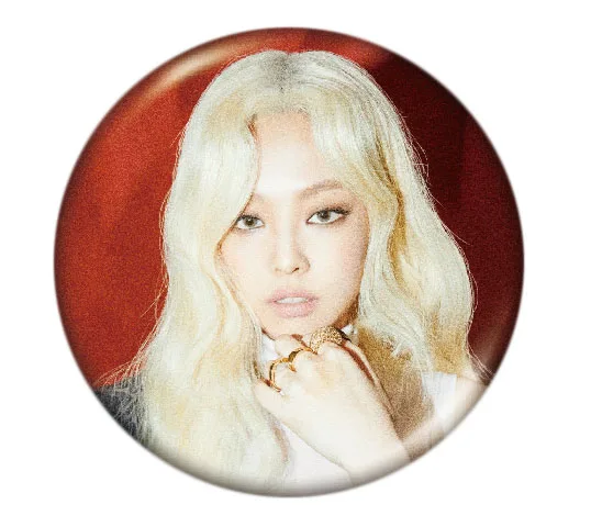 F KPOP Черный Розовый альбом брошь, значок на булавке аксессуары для одежды шляпа украшение для рюкзака 1 шт. брошь на заказ булавки - Окраска металла: F