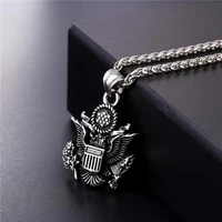 american national emblem independence day souvenir pendant necklace mens retro metal pendant chain accessories neck jewelry