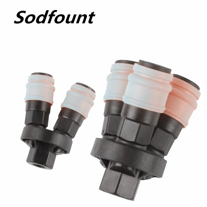 Быстроразъемное соединение из пластика и стали типа C 1/2 дюйма 1/4 1 шт.|Фитинги для